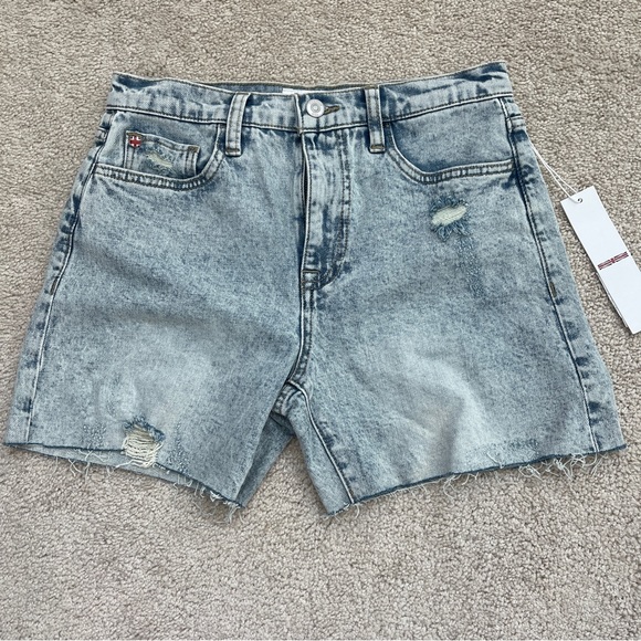 NWT HUDSON jeans high rise biker shorts